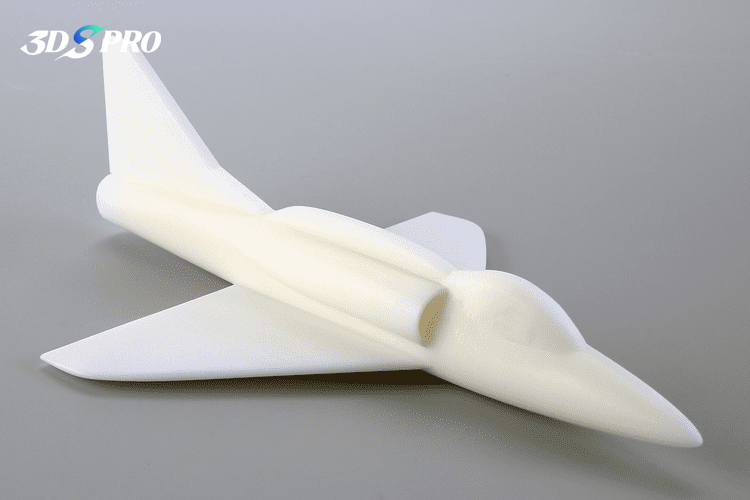 3D-gedruckter Flugzeugprototyp, glatt geschliffen