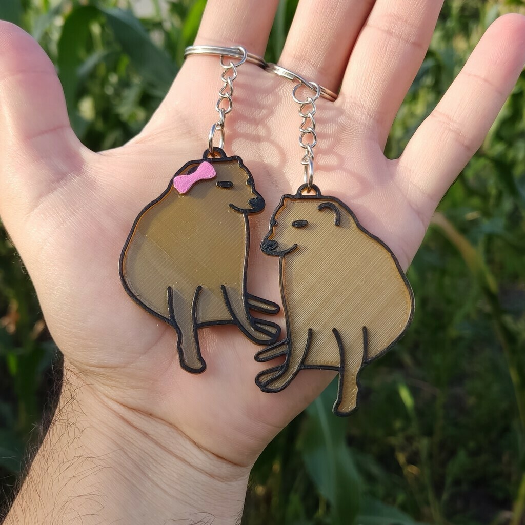 3D-printed Cheems Keychain