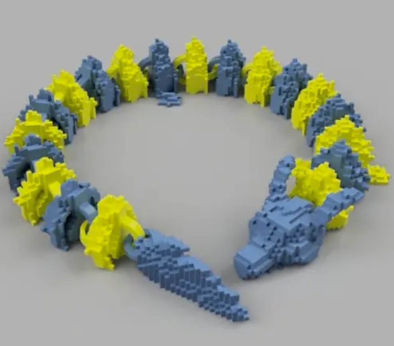 Articulated Voxel Dragon