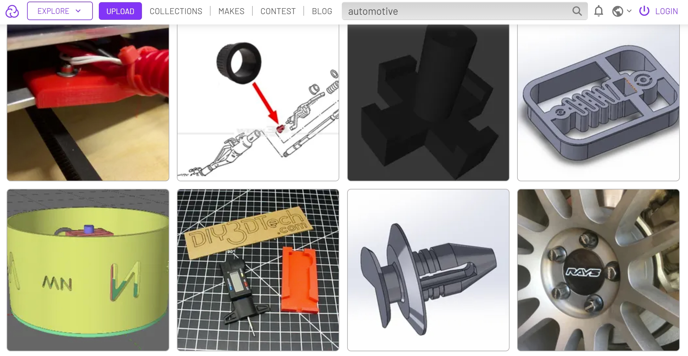 Cults 3D Printer Car Parts STL Files